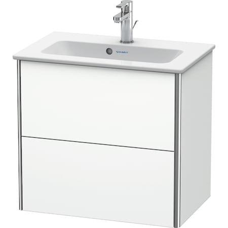 Duravit L-Cube Two Drawer Wall-Mount Vanity Unit White LC629202222